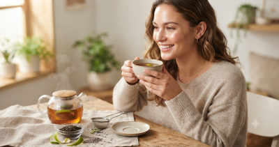 Earl Grey tea for skin