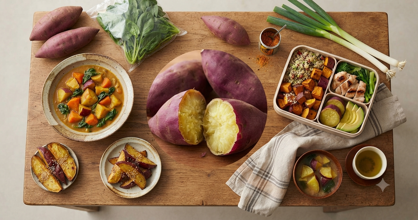 Japanese Sweet Potato Nutrition: Benefits, Calories, Carbs, and Protein Japanese Sweet Potato Nutrition: Benefits, Calories, Carbs, and Protein