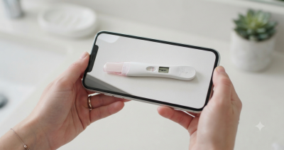 pregnancy test result photo