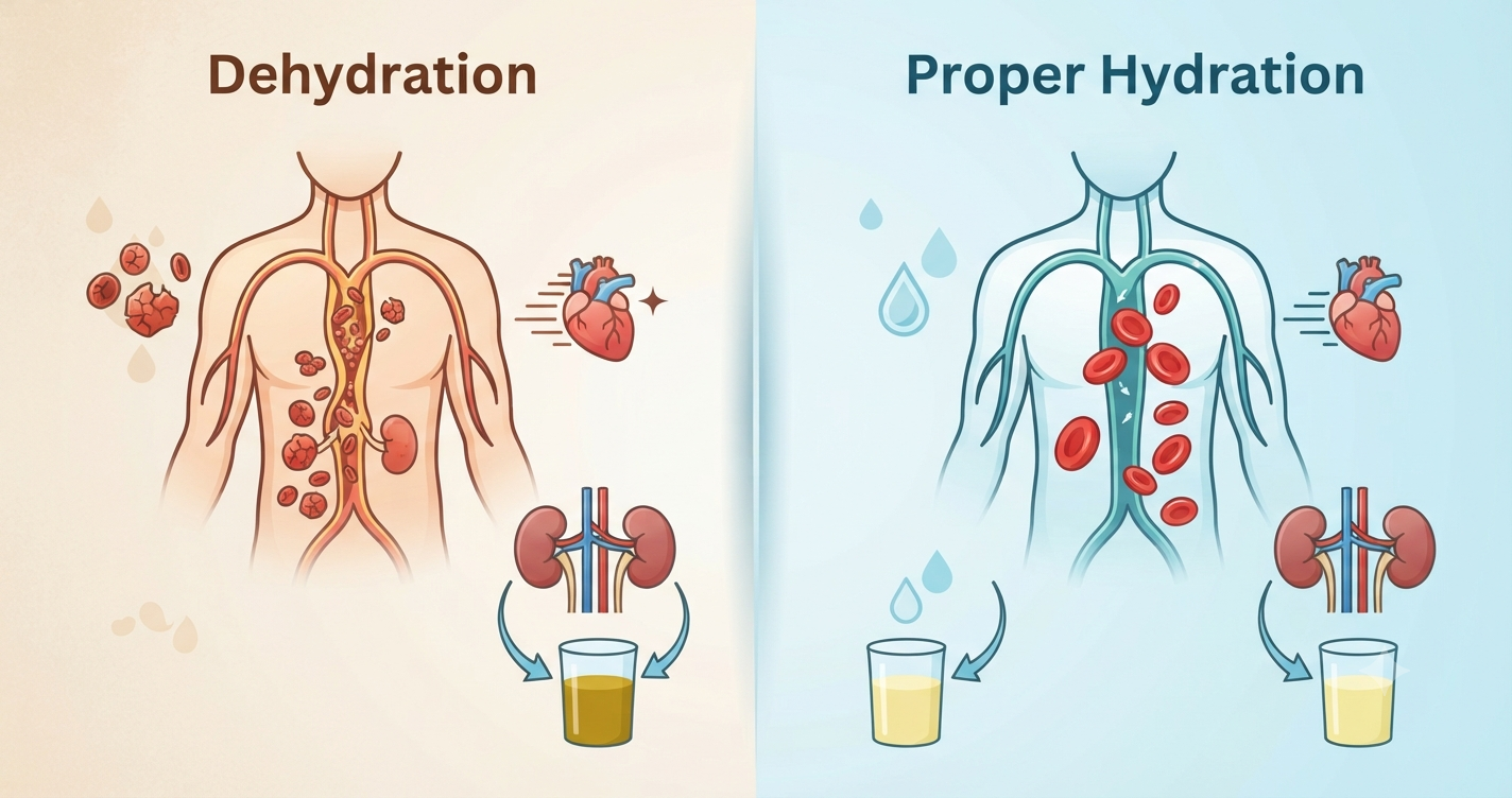 Does Dehydration Cause High Blood Pressure? Symptoms, Risks, and Prevention Does Dehydration Cause High Blood Pressure? Symptoms, Risks, and Prevention